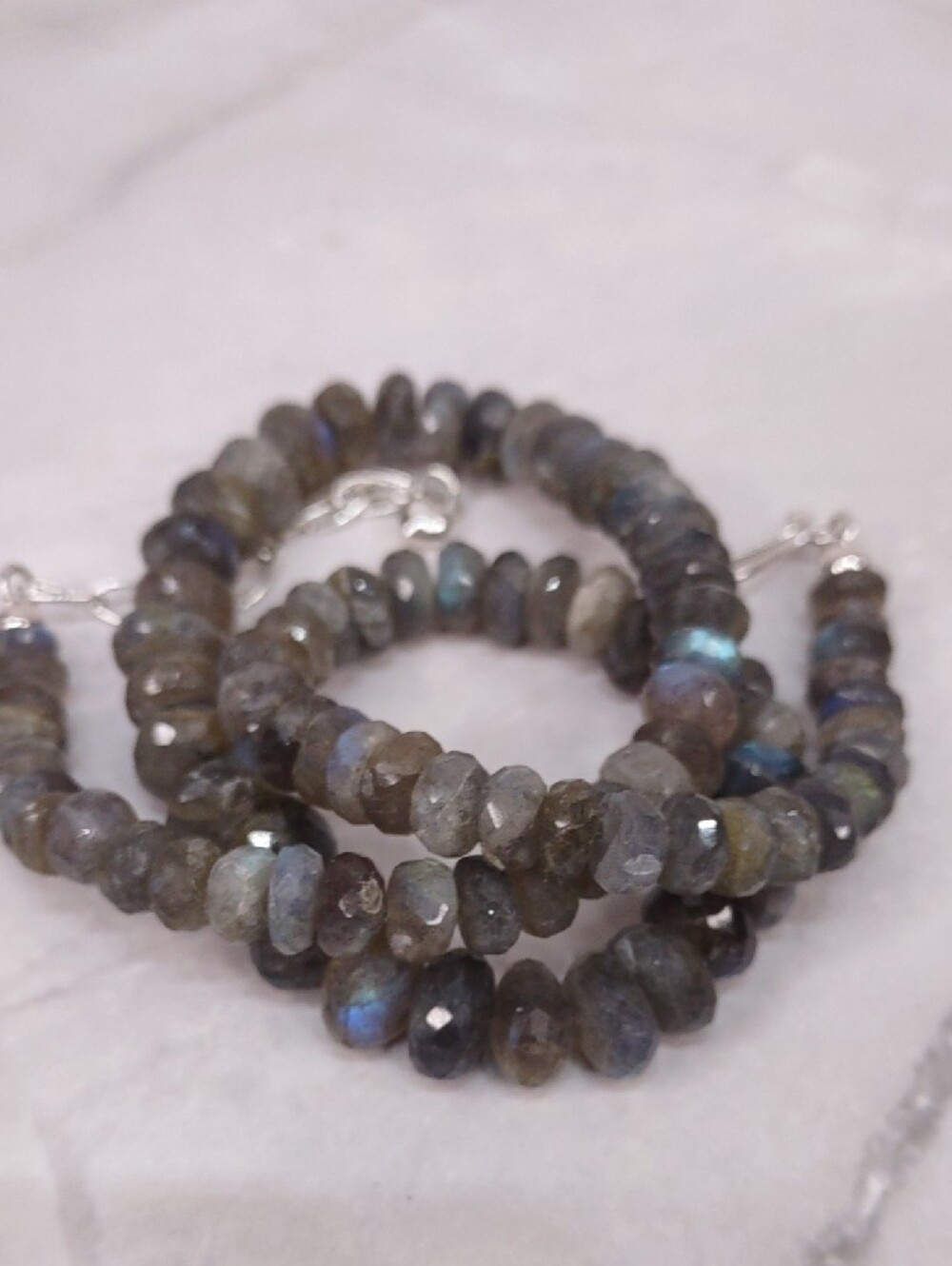 Jay King Labradorite Faceted Rondelle Necklace